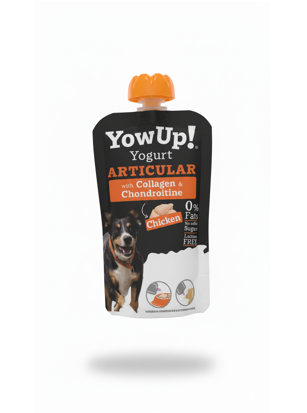 Yowup Joint Health Dog Yogurt Pouch Chondroprotectors and Collagen Supports Mobility 115g