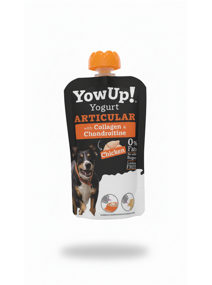 Yowup Joint Health Dog Yogurt Pouch Chondroprotectors and Collagen Supports Mobility 115g