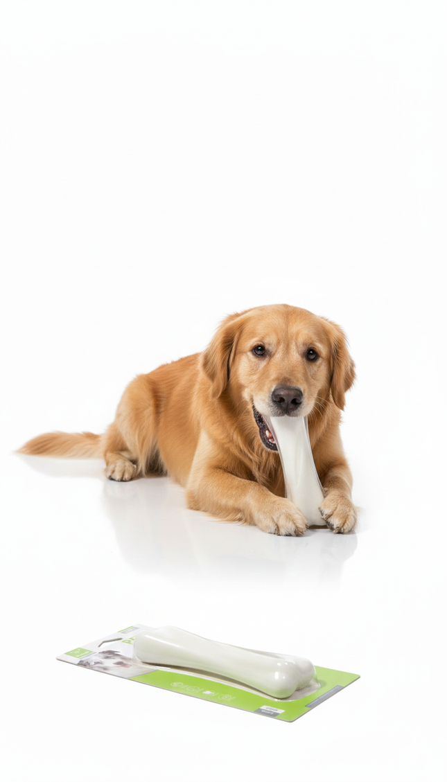 Nunbell Premium Silicone Dog Chew Toy Bone Shape