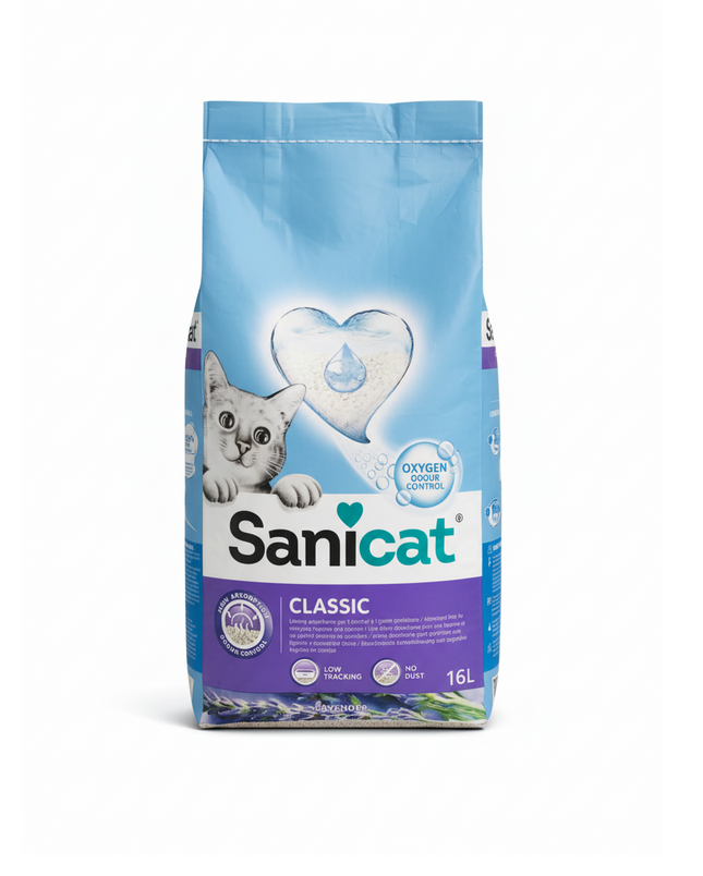 Sanicat Classic Cat Litter Lavender Scent 16 L
