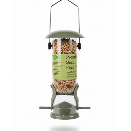 Oakdale Wild Bird Feeder Pre Filled With Premium Seeds Large Haning Frame With Dual Perches