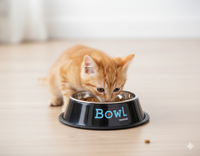 Nunbell Small Black Pet Bowl