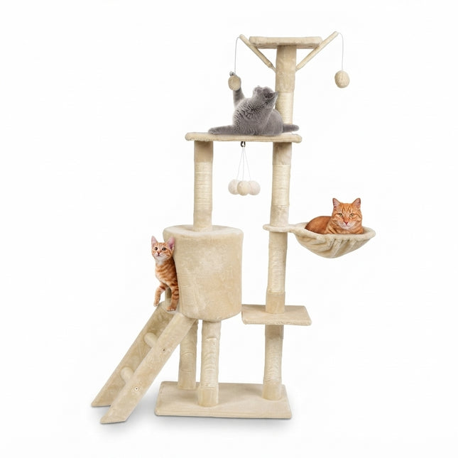 Zoofari Cat Activity Tower 5-Level Scratching Post with 50x50cm Base