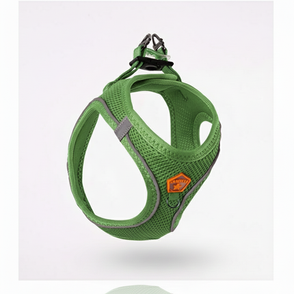 Pawstar  Medium Green Air Mesh Dog Harness Neck 32 -34 cm And Waist 44-48 cm