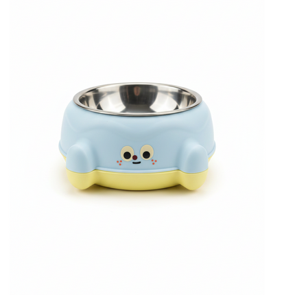 Stylish Multi Colored Cat And Dog Bowl With Non Slip Stickers 12 Mm