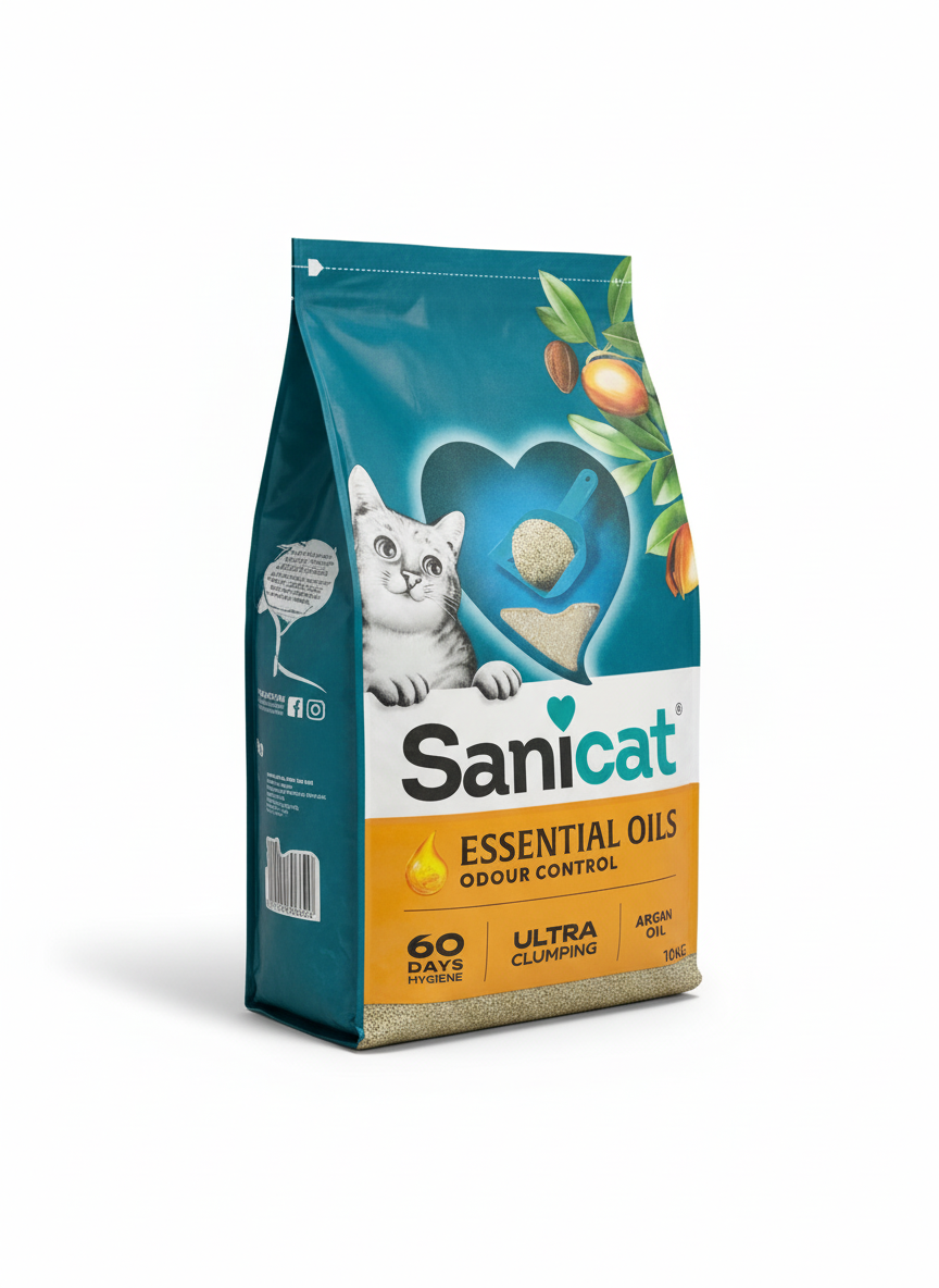 Sanicat essential argan oils odourcontrol litter 10 kg
