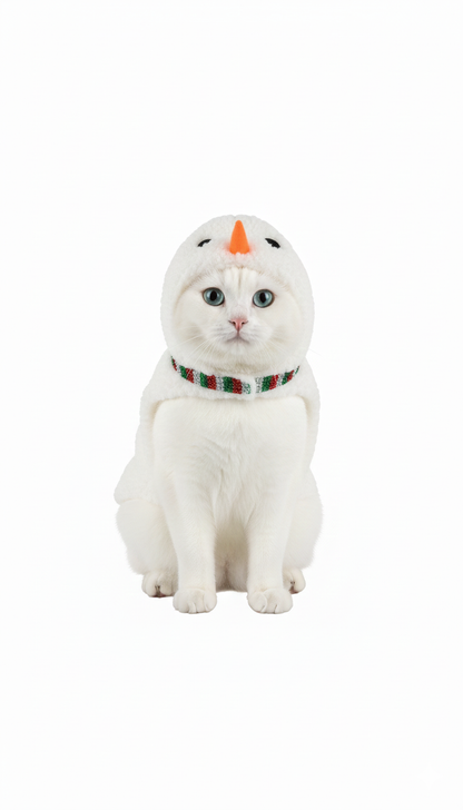 Lefties Pets Snowman Pyjamas Cat Medium Mex 26 Neck 30 Cm Back 36 Cm Chest 44 Weight 4 to 9 Kg