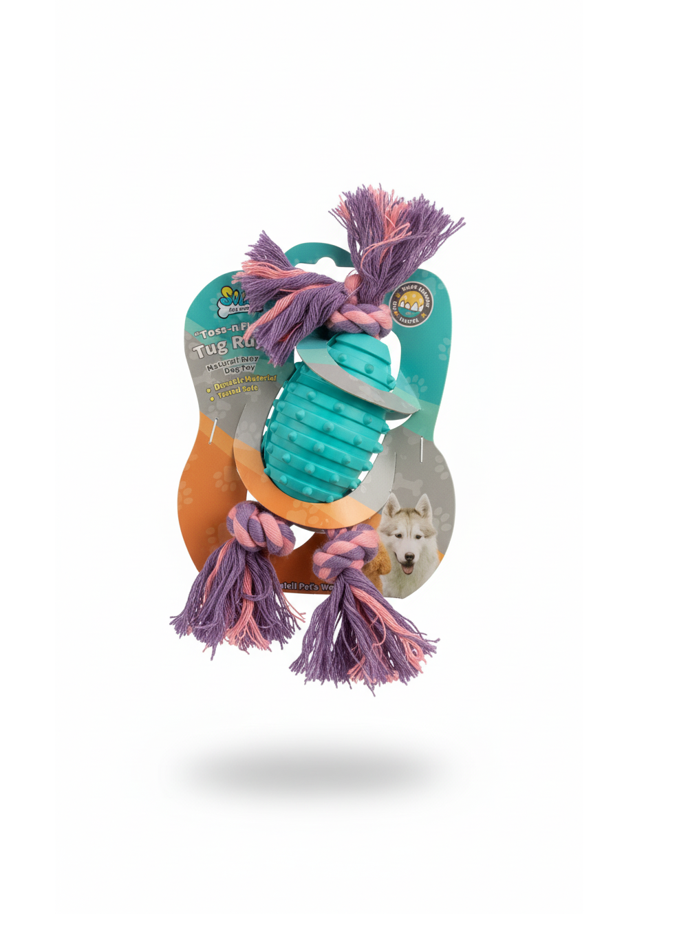 Soleil Tug Rugby Natural Rubber Dog Toy