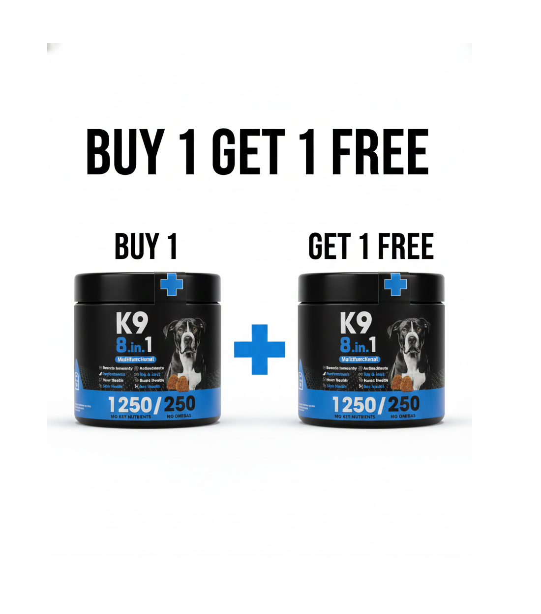 K9 Supplement 8in1 multifunctional For Dogs 90 Pcs buy One Get One Free