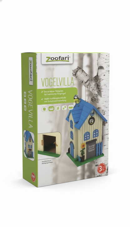 Zoofari Wooden Bird Feeder Hanging on the Window