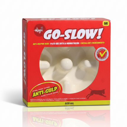 Go slow dogit anti swallowing pet bowl 600 ml white