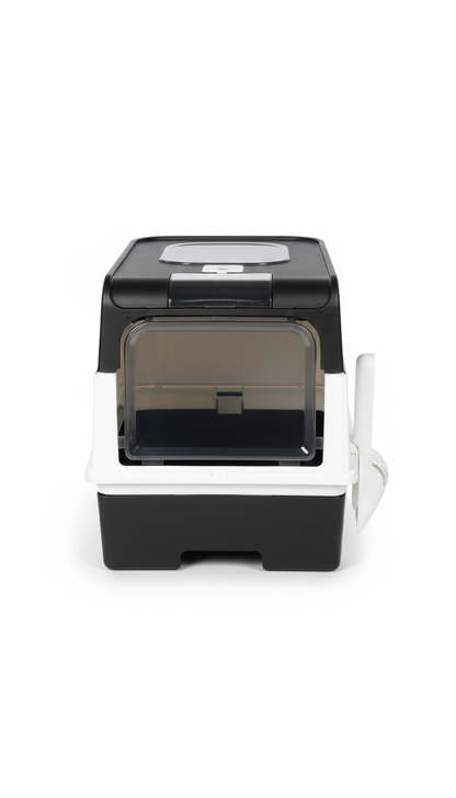 Litter Box Top Entry Hooded Cat  With Scoop