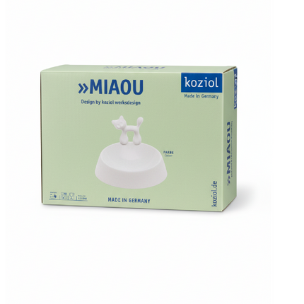 Koziol cute dog bowl  wow  White