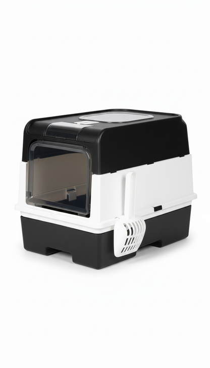 Litter Box Top Entry Hooded Cat  With Scoop