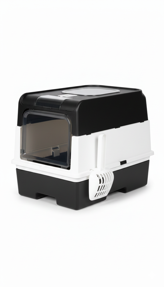 Litter Box Top Entry Hooded Cat  With Scoop