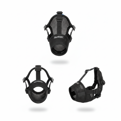 Nunbell Adjustable Dog Muzzle Size 3 Neck 16 to 35 Cm Front Mouth 14 Cm Back Mouth 20Cm