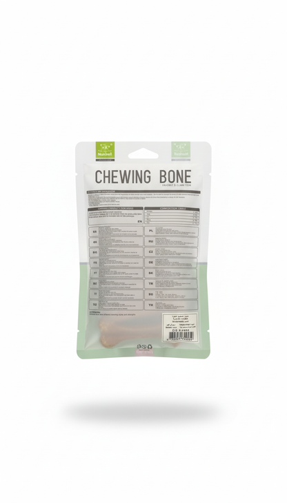 Nunbell White Bones Chew For Dogs 2 Pc 6 Lnch