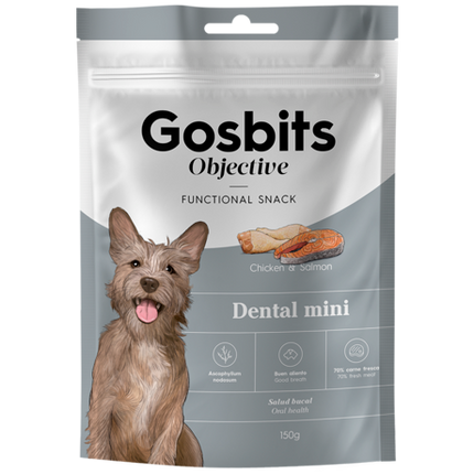 Gosbi OBJECTIVE Dog Dental Treats with chicken and salmon 150 gr