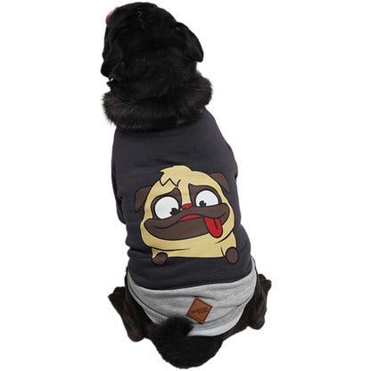 PAWSTAR Gery Pug Pullover 2X large for dog