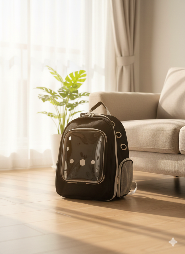 Himalaya Pet  Back Bag Tranparent Pet Bag for Cats And Small Dogs - Ziggy Pupps