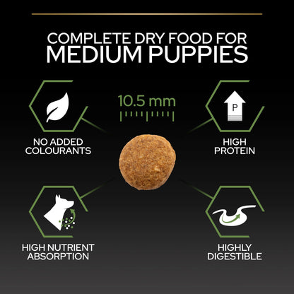 Purina Pro Plan Opti Start Dry Food with Chicken for Medium Breed Puppies 12 kg