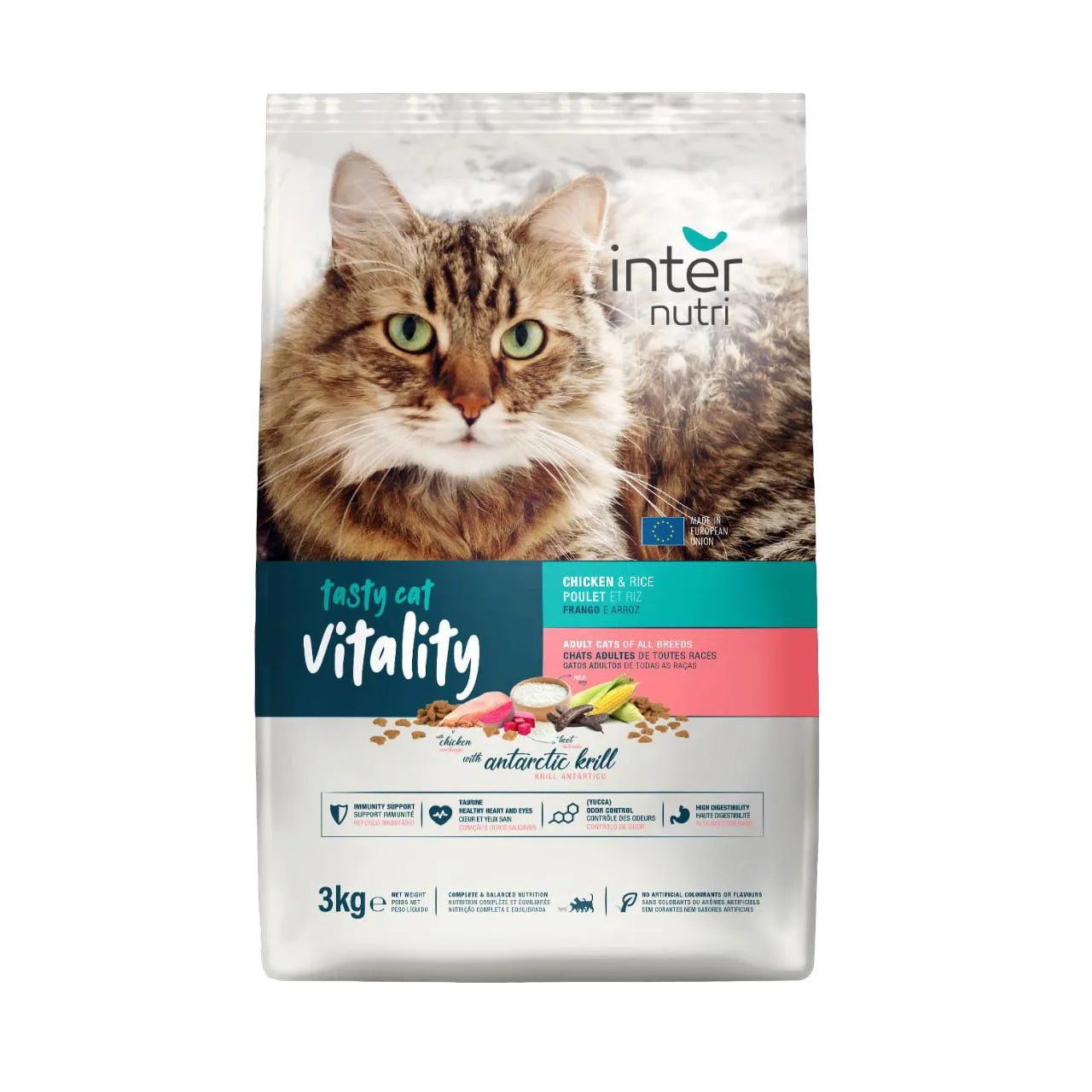 InterNutri dry food for adult cat Tasty With Chicken 3Kg