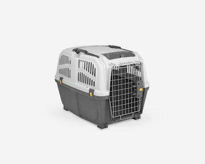 Skudo Black and Gray Pet Carrier Crate size 4