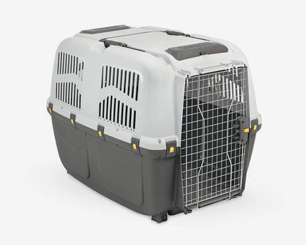 Skudo Black and Gray Pet Carrier Crate XL