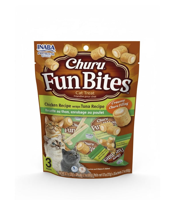 Inaba Churro Fun Tuna Bite Tuna Flavor, 60 g 3Pack - Ziggy Pupps