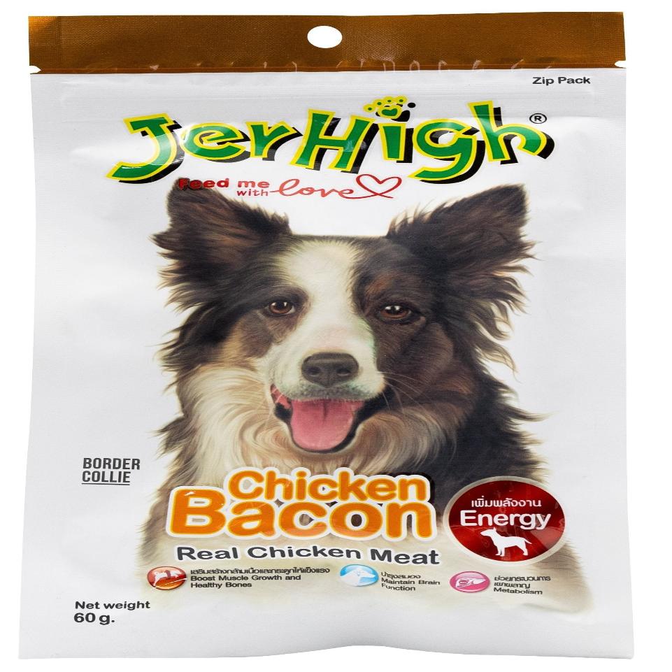 JerHigh Treat With Real Chicken and Bacon In Stick 60g