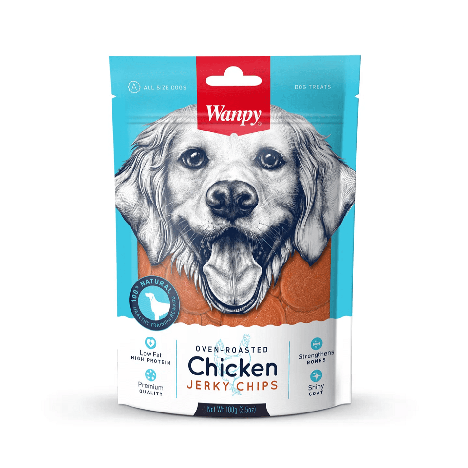 Wanpy Chicken Jerky Chips 100gm