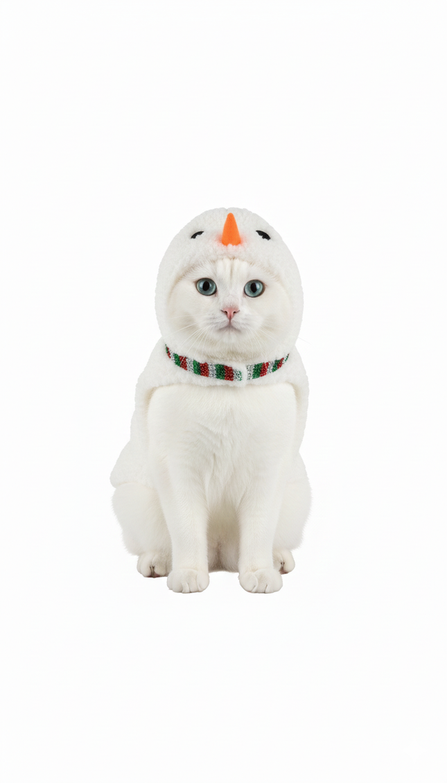 Lefties Pets Snowman Pyjamas Cat Medium Mex 26 Neck 30 Cm Back 36 Cm Chest 44 Weight 4 to 9 Kg