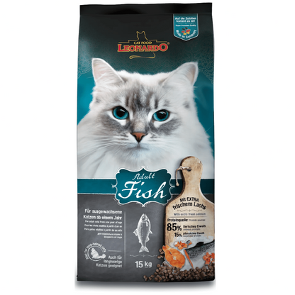 Leonardo Cat Food For Adults With Real Fish And Salmon 15Kg