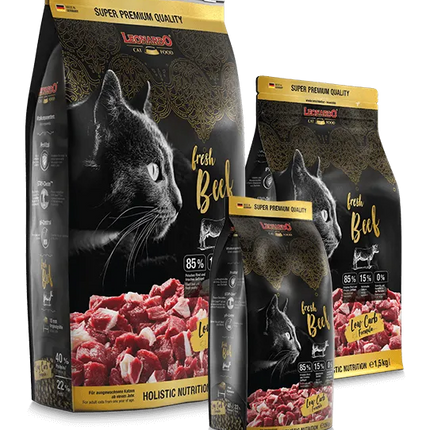 Leonardo GF and holistic Dry Food For adult Cats With Fresh Beef 1.5 Kg