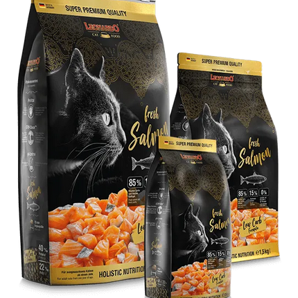 Leonardo GF and holistic Dry Food For adult Cats With fresh salmon 4 Kg