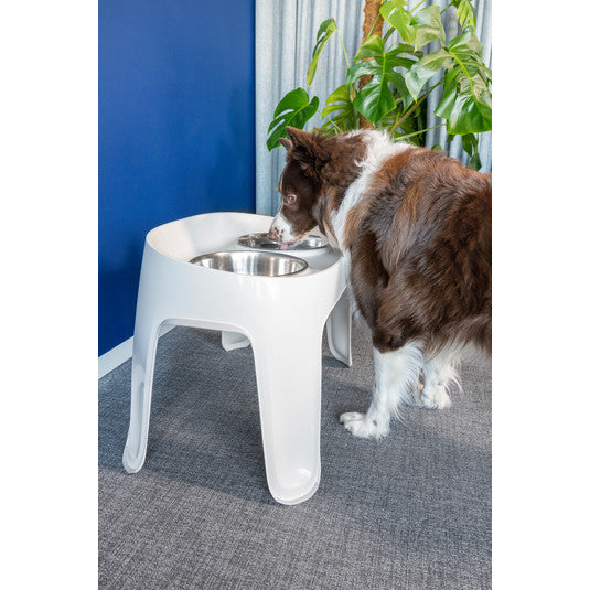 Moderna Skybar Large White Dual Dog Bowl 2 in 1800 L