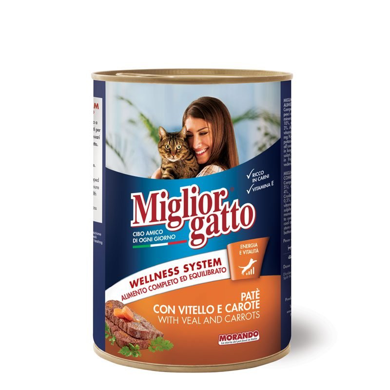 Miglior-Gatto Pate With Veal and Carrots 400g