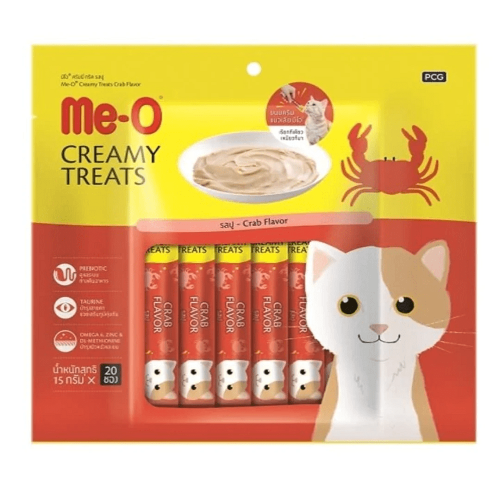 Me-O Creamy Cat Treats With Crab Flavour 60gm