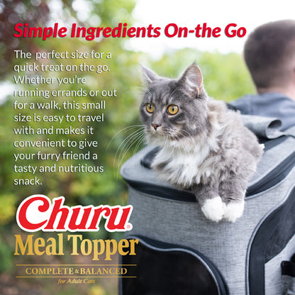 Inaba Churu Creamy Puree Meal Toppers with Tuna for Adult Cats 4 in 14 gr