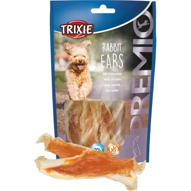 Trixie Rabbit Ear Dog Treats with Chicken 80 gr