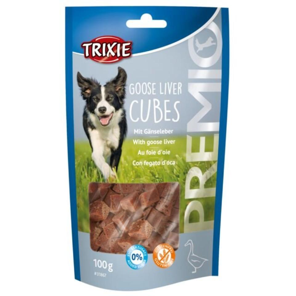 Trixie Goose Liver Cube Dog with duck Treats 100 gr