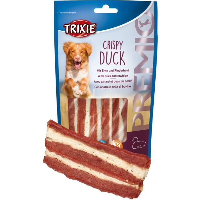 Trixie Crispy Duck Dog Treats with Rawhide 100 gr