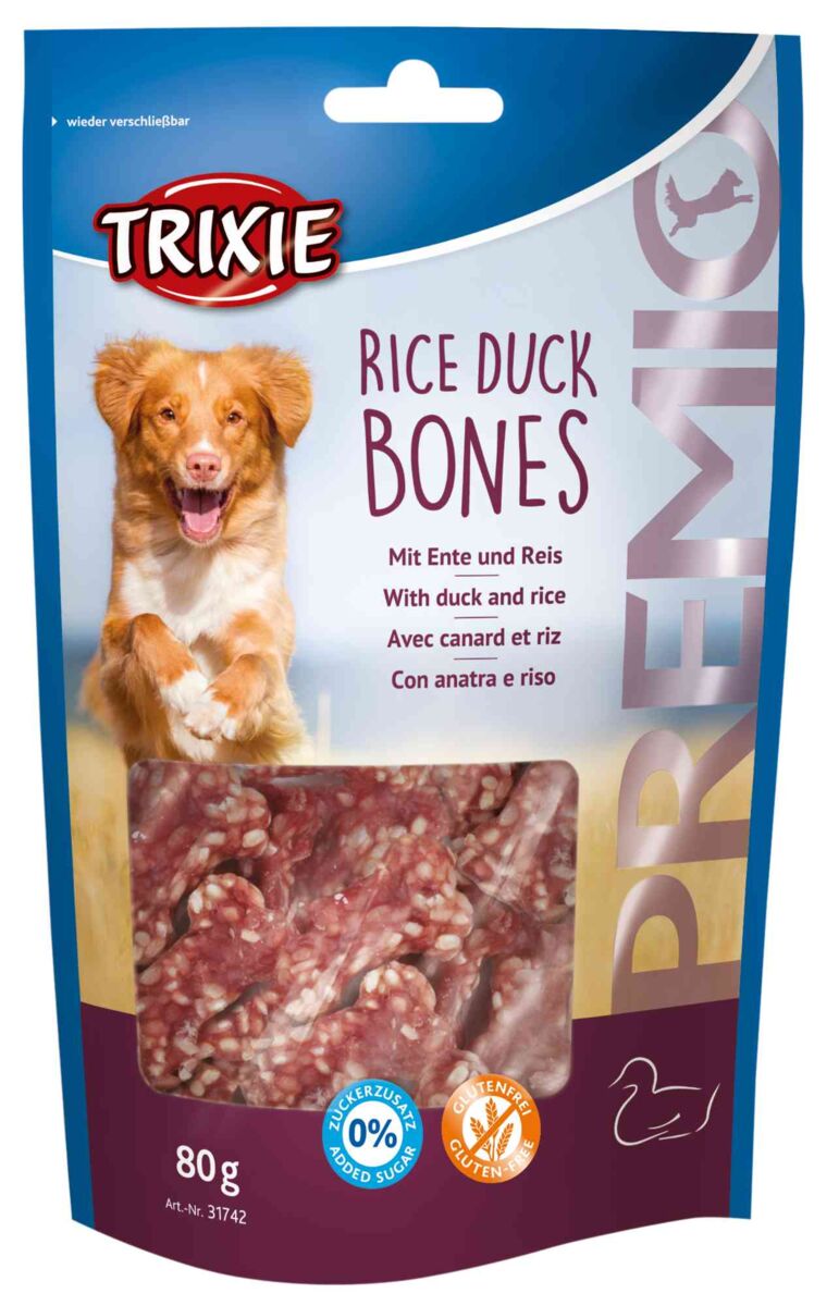 Trixie Bone Dog Treats with Rice and Duck 80 gr