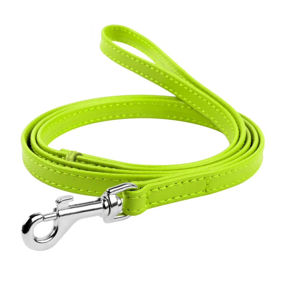 WAUDOG Glamour small to Large Green Dog Leash 122 in 1.8 cm