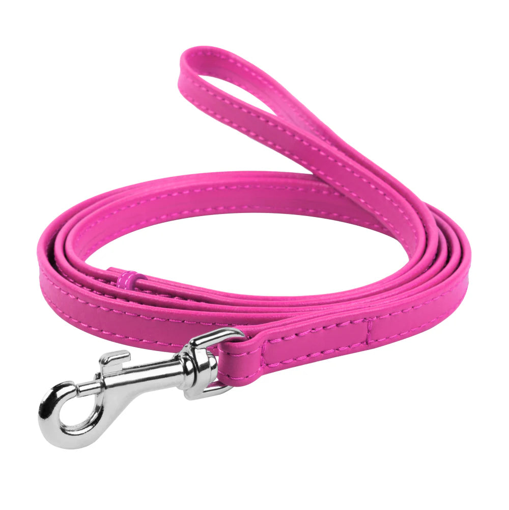 WAUDOG Glamour small to Large Pink Dog Leash 122 in 1.8 cm