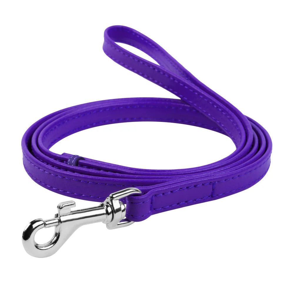 WAUDOG Glamour small to Large Purple Dog Leash 122 in 1.8 cm