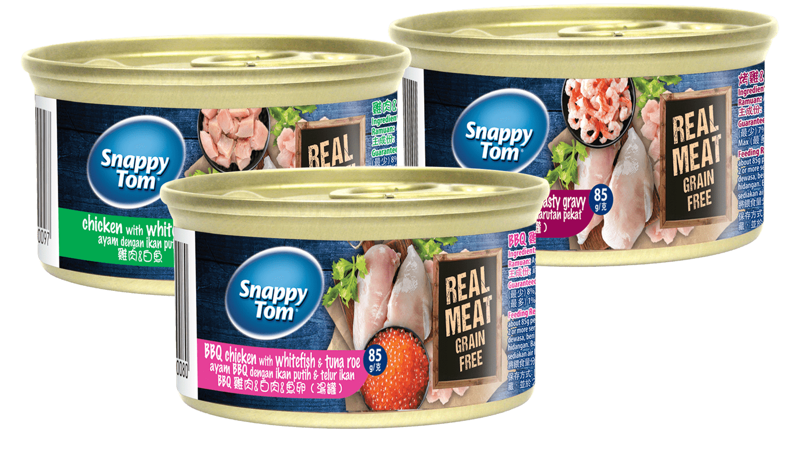 Snappy Tom BBQ Chicken With Whitefish Tuna Roe 85gm