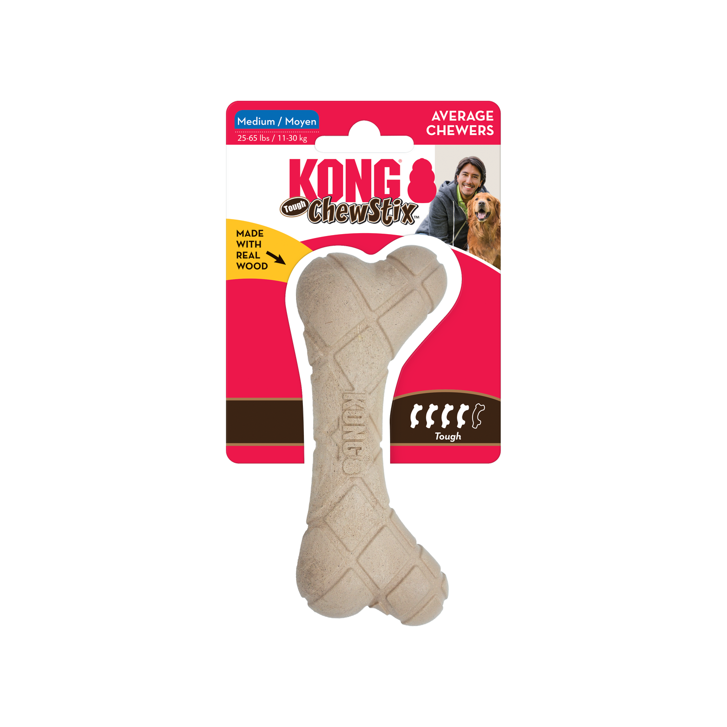Kong Chew Stix Medium Wooden Toy for Dogs 11 to 30 kg