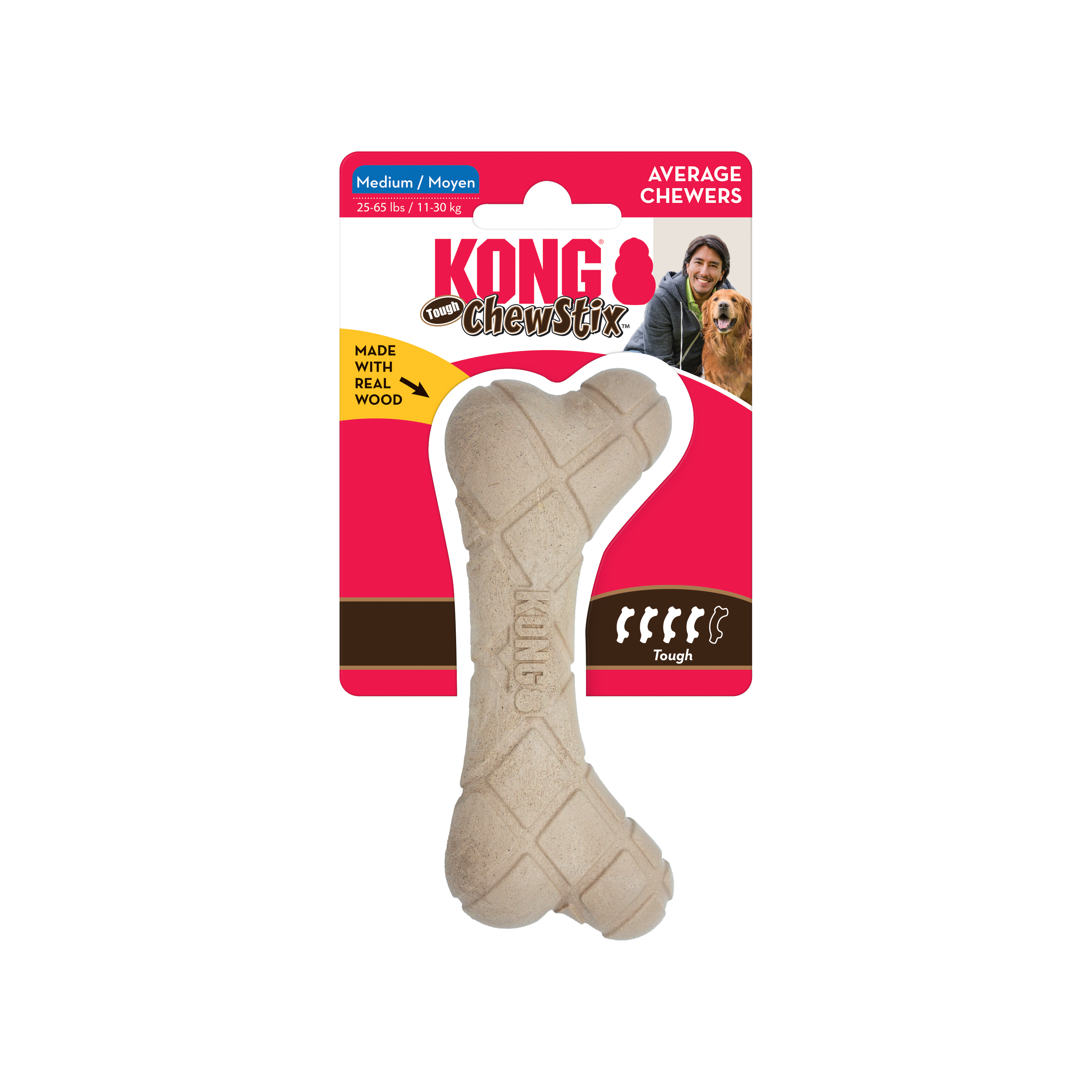 Kong Chew Stix Medium Wooden Toy for Dogs 11 to 30 kg