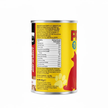 Pro Cat Adult Cat Food Chunks with Beef in Gravy  Complete Wet Food 415g - Ziggy Pupps